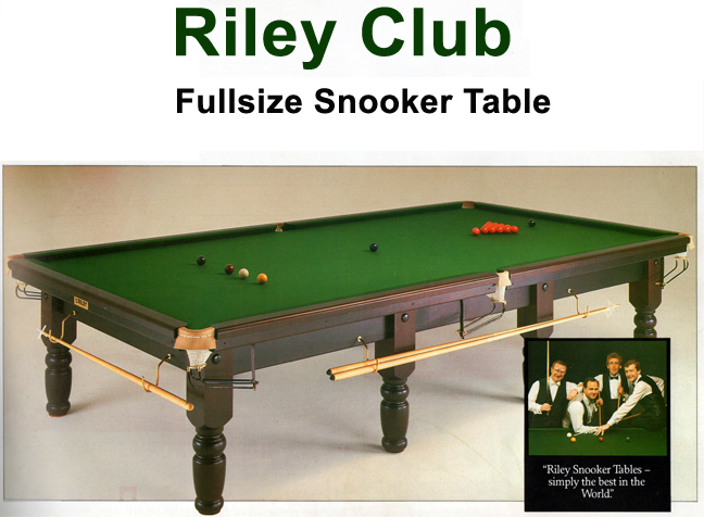 12ft Fullsize Riley Club Snooker Table