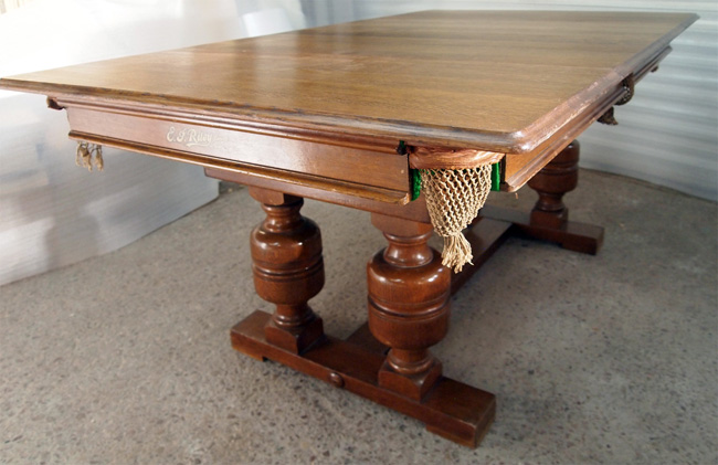 5ft E.J Riley Oak Refectory Snooker Dining Table