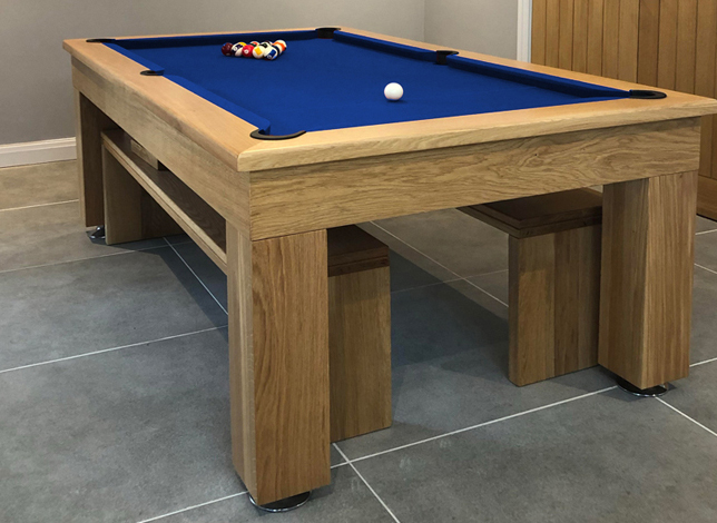 7ft Artisan pool dining table