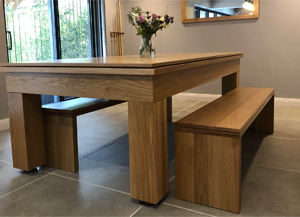 7ft-Artisan pool dining table in solid oak