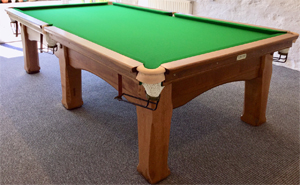 8ft oak imperial snooker table