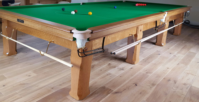 Riley oak imperial snooker table