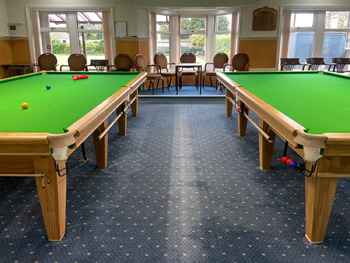 Full size oak snooker table