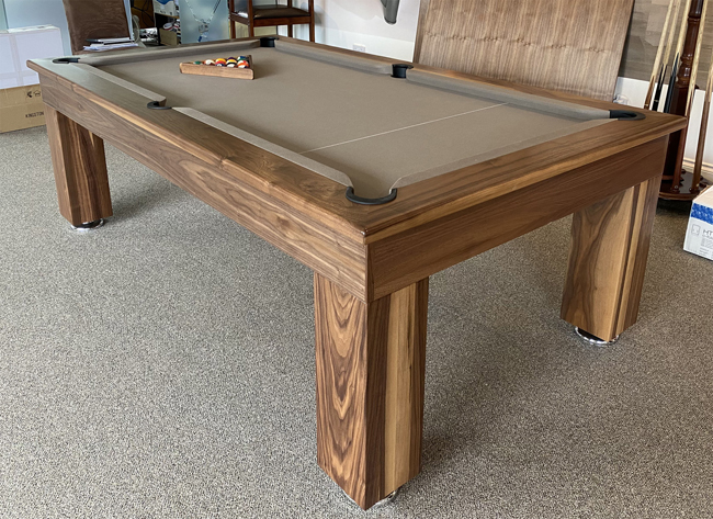 7ft walnut pool dining table