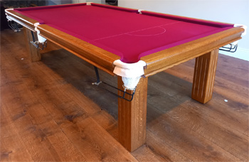 8ft oak majestic snooker table