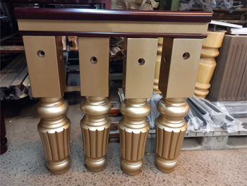Gold legs can be supplied
